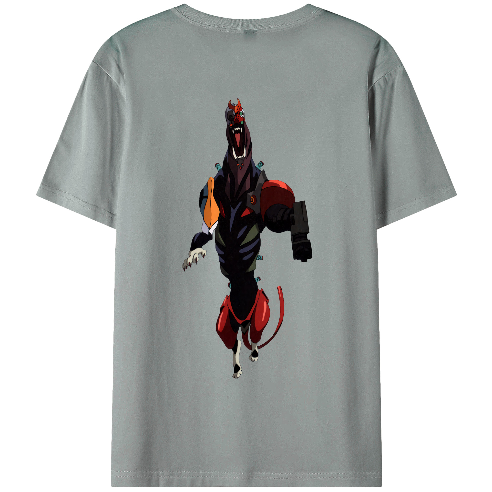 （画像用） EVA 新世紀エヴァンゲリオン 綿100％ メンズ半袖Tシャツ（バックプリント） 通気性
